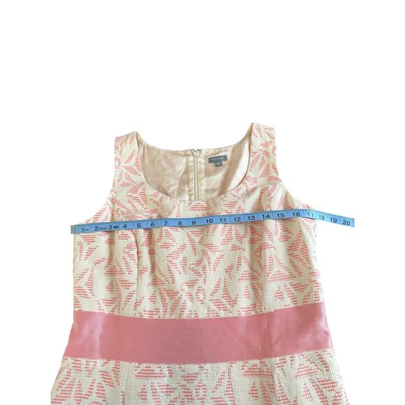 Ann Taylor Pink Whimsical Spring Summer Sleeveless Bow Sheath Dress Size 10 - Picture 7 of 8